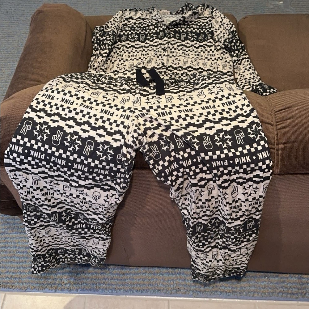 Flannel Pajamas from Pink Size Medium- 2 pc set